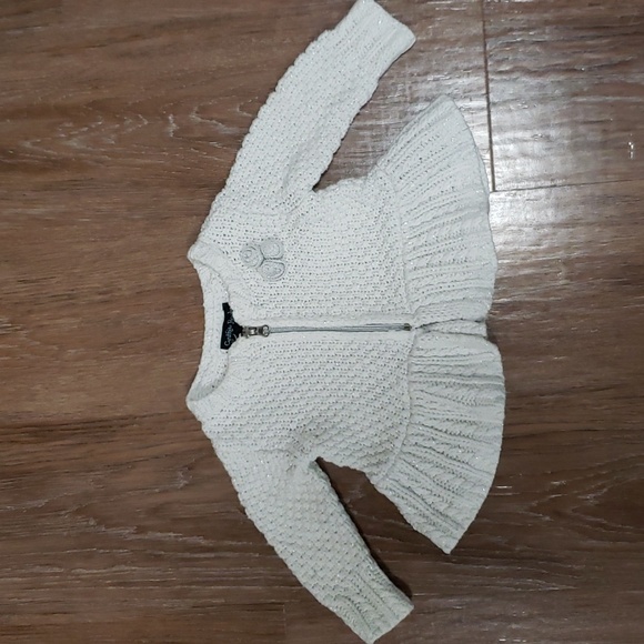 (3-6M) Cynthia Rowley Baby Crochet Flower Sparkly Knit Cottagecore Weave - Picture 1 of 8